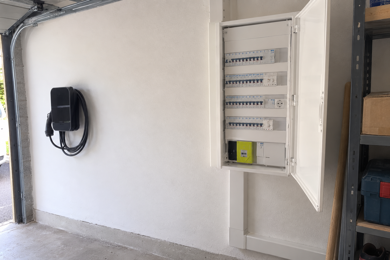 Remplacement d'un tableau électrique à Linas, avant et après